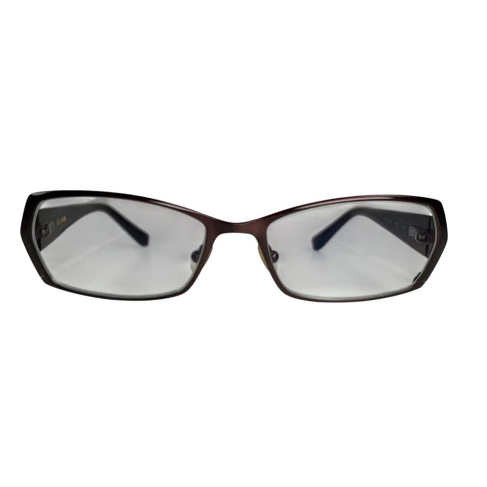 Vera Wang V025 Burgundy Brown Rectangular Eyeglass Frames BU 53-16-135